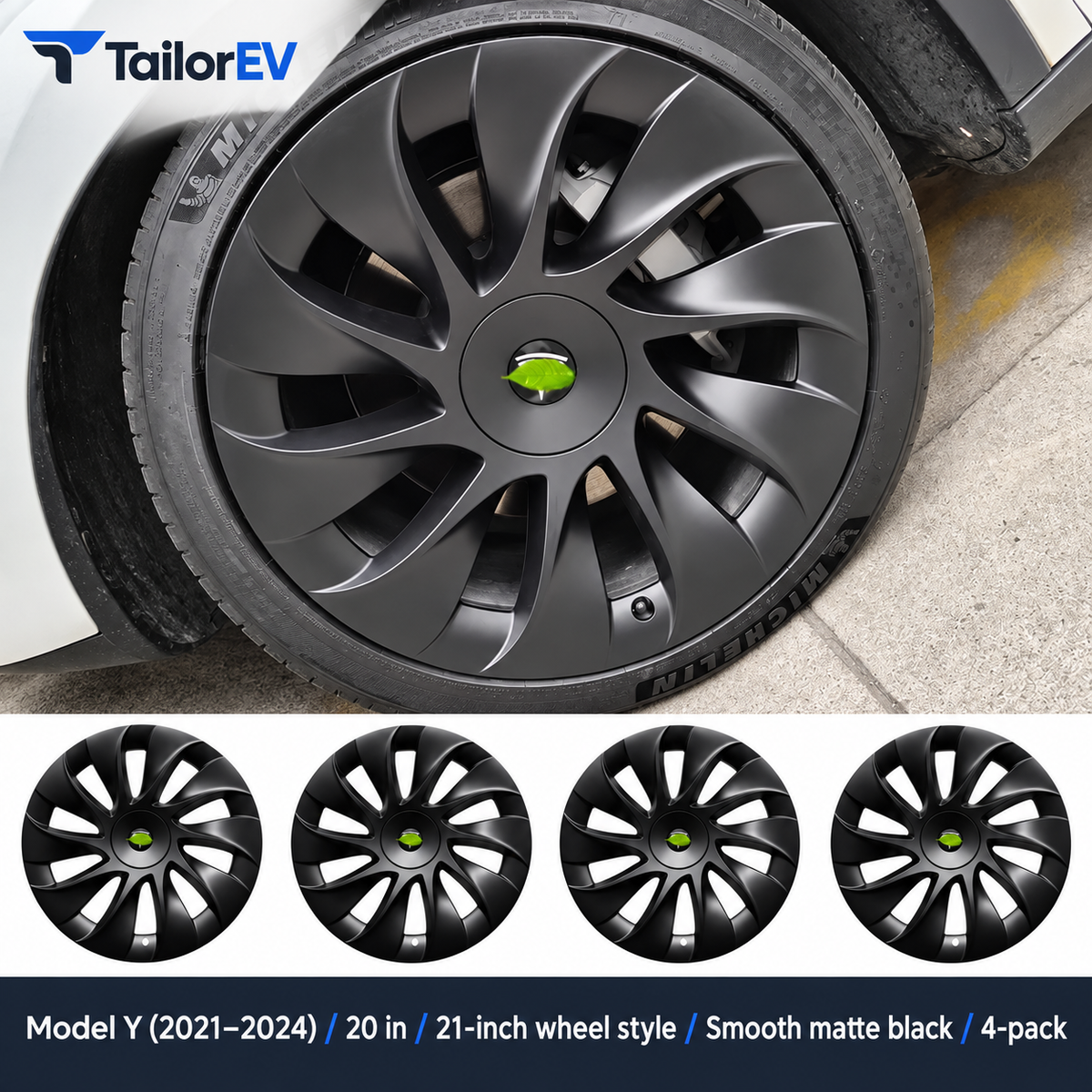 Tesla Model Y & Model 3 Full-Cover Wheel Caps, 4-Pack — photo 32