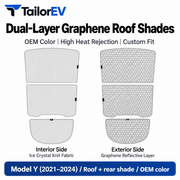 Tesla Model Y / Model Y L / Model 3 Panoramic Roof Sunshade Kit