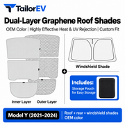 Tesla Model Y / Model Y L / Model 3 Panoramic Roof Sunshade Kit