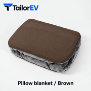Tesla Suede Headrest, Lumbar Cushion & Travel Blanket