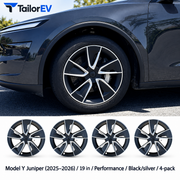 Tesla Model Y & Model 3 Full-Cover Wheel Caps, 4-Pack