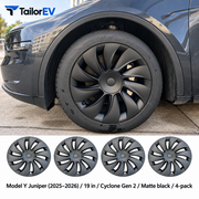 Tesla Model Y & Model 3 Full-Cover Wheel Caps, 4-Pack