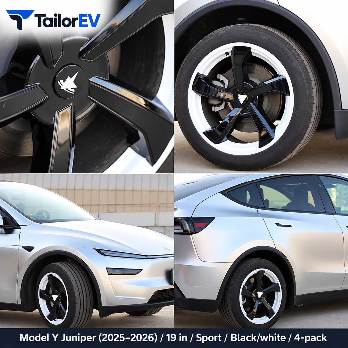 Tesla Model Y & Model 3 Full-Cover Wheel Caps, 4-Pack — photo 42