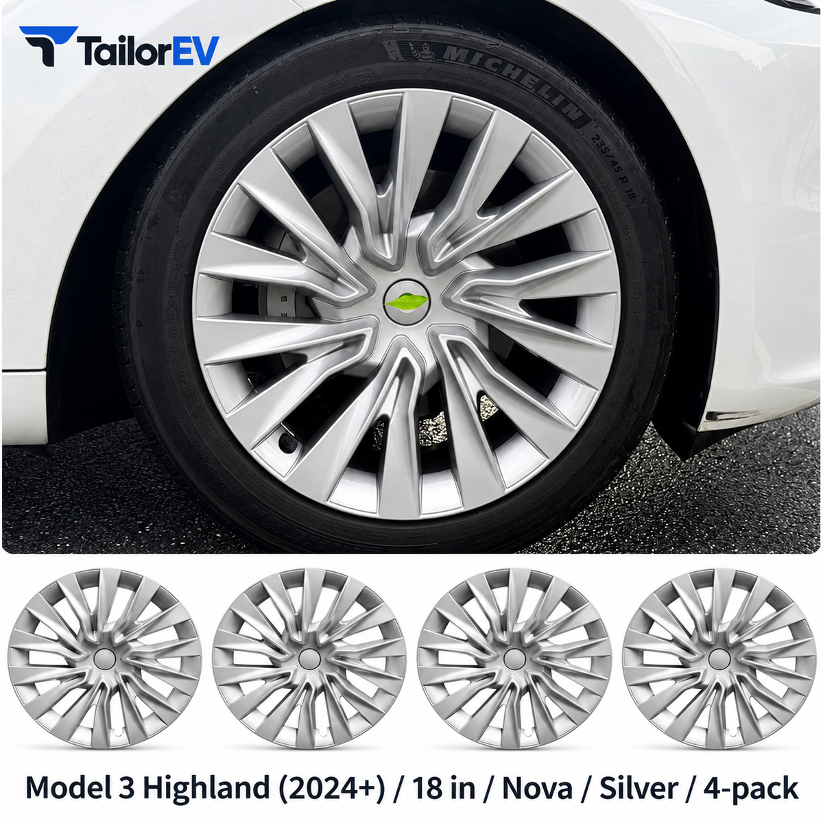 Tesla Model Y & Model 3 Full-Cover Wheel Caps, 4-Pack — photo 51