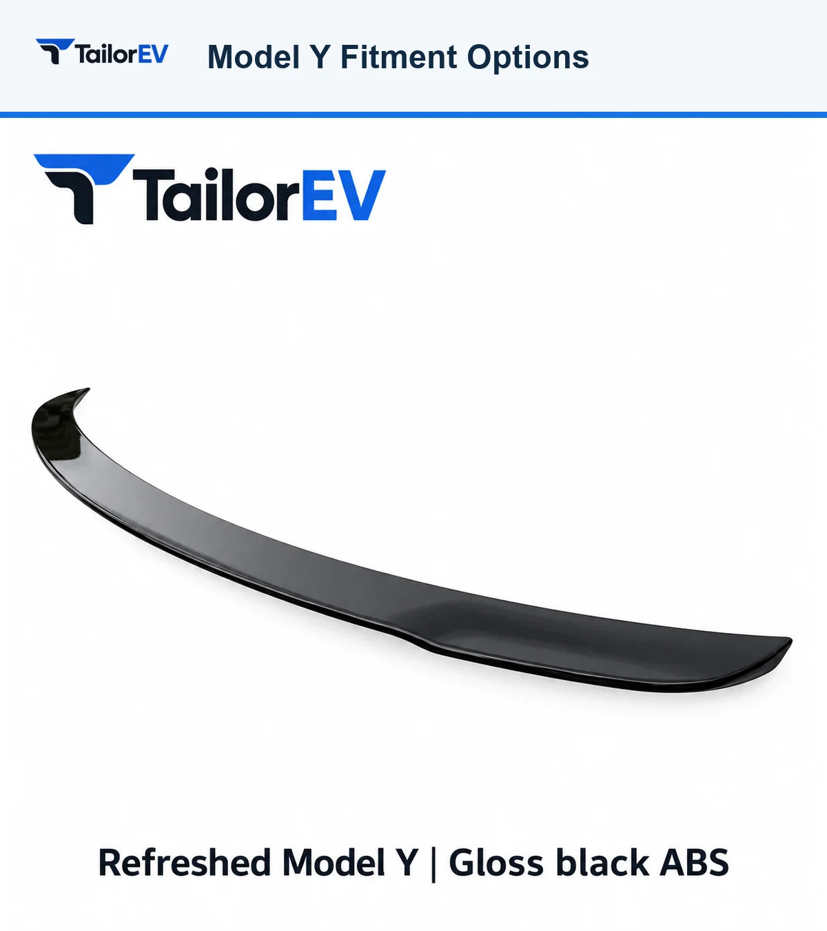 TailorEV Tesla rear spoiler detail 5