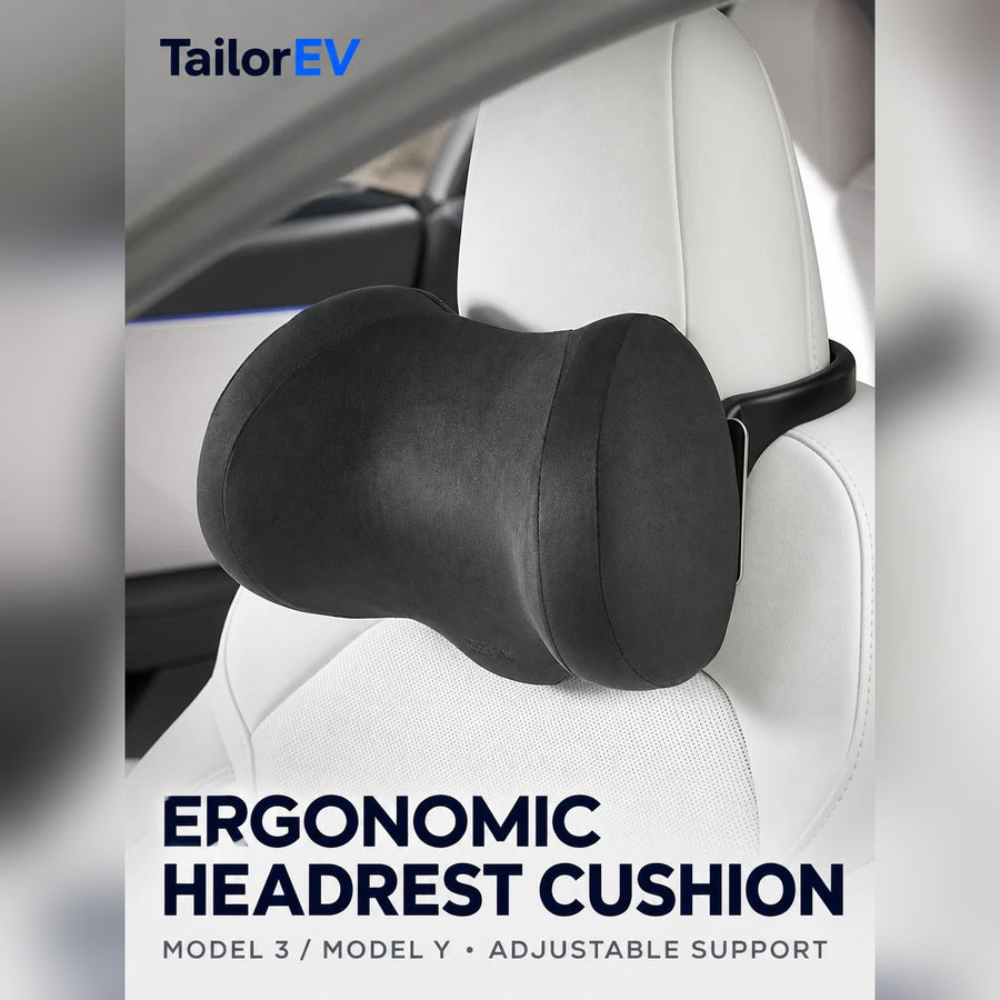Tesla Ergonomic Headrest & Lumbar Support Cushions