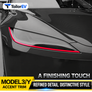 Headlight Accent Decals for Tesla Model 3 & Model Y product photo