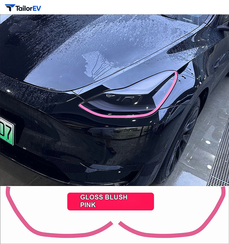 Headlight Accent Decals for Tesla Model 3 & Model Y product photo — photo 5