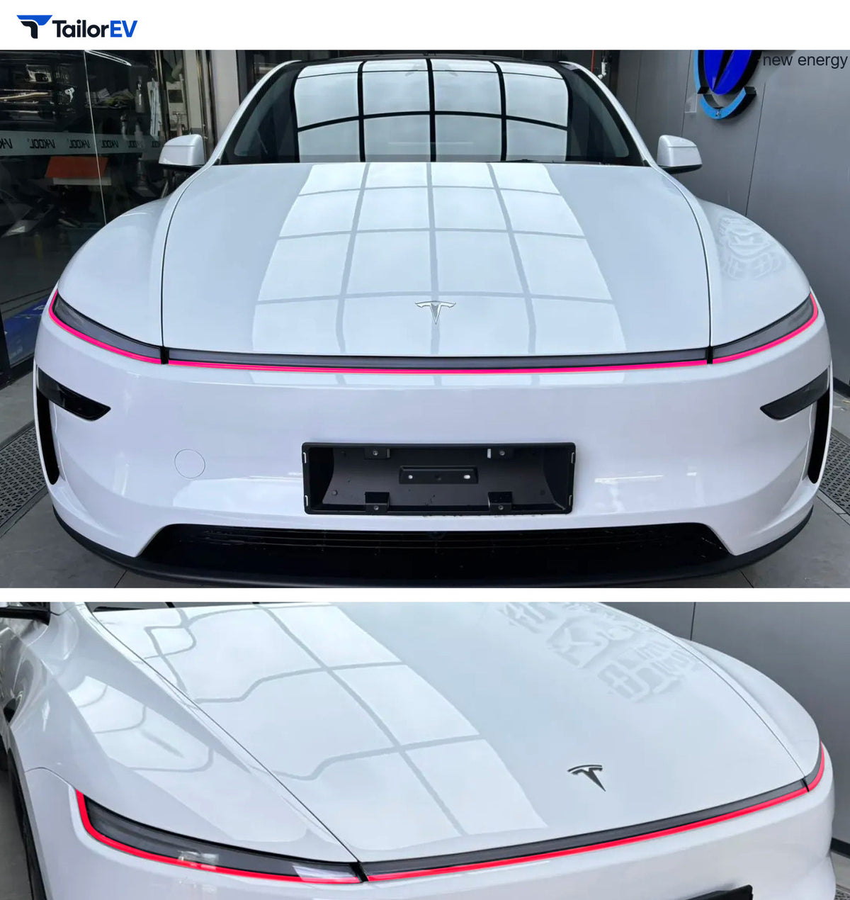 Headlight Accent Decals for Tesla Model 3 & Model Y product photo — photo 6