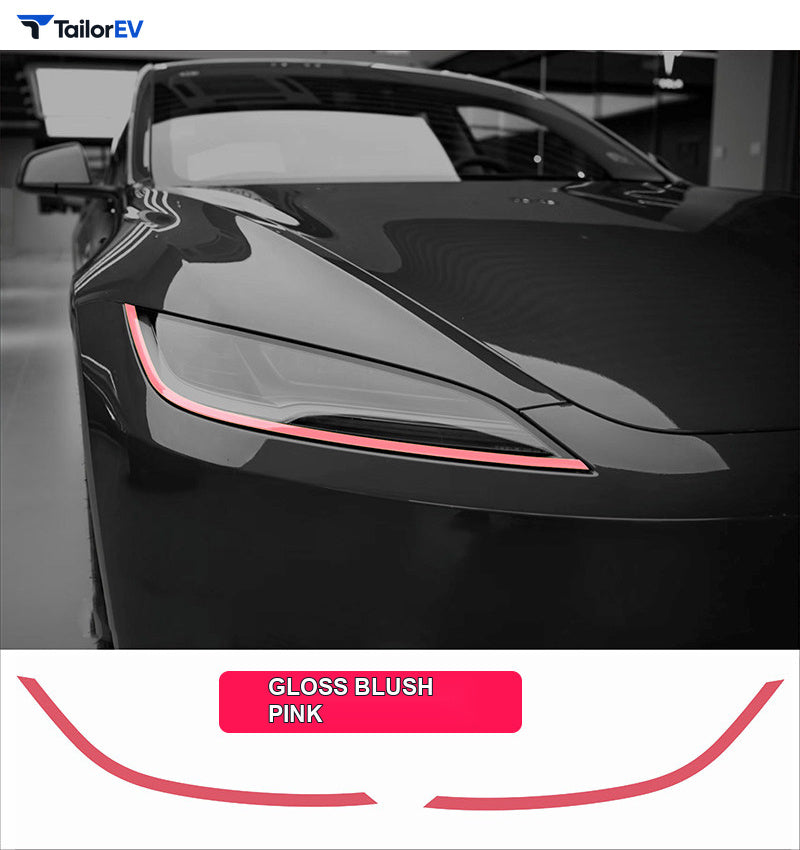 Headlight Accent Decals for Tesla Model 3 & Model Y product photo — photo 10