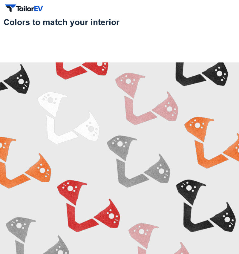 Suede Steering Wheel Trim Stickers for Tesla Model 3 & Y product photo — photo 3