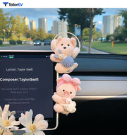 Plush Animal Screen Decorations for Tesla & Car Interiors product photo