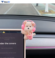 Plush Animal Screen Decorations for Tesla & Car Interiors product photo