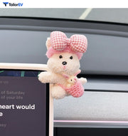 Plush Animal Screen Decorations for Tesla & Car Interiors product photo