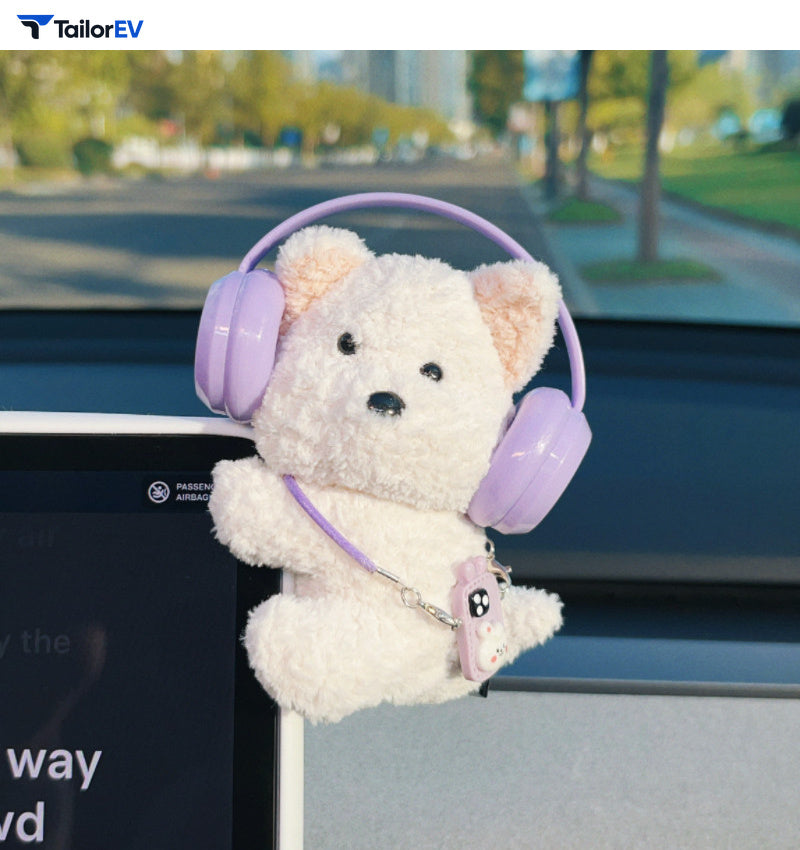 Plush Animal Screen Decorations for Tesla & Car Interiors product photo — photo 29