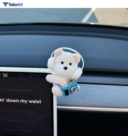 Plush Animal Screen Decorations for Tesla & Car Interiors product photo