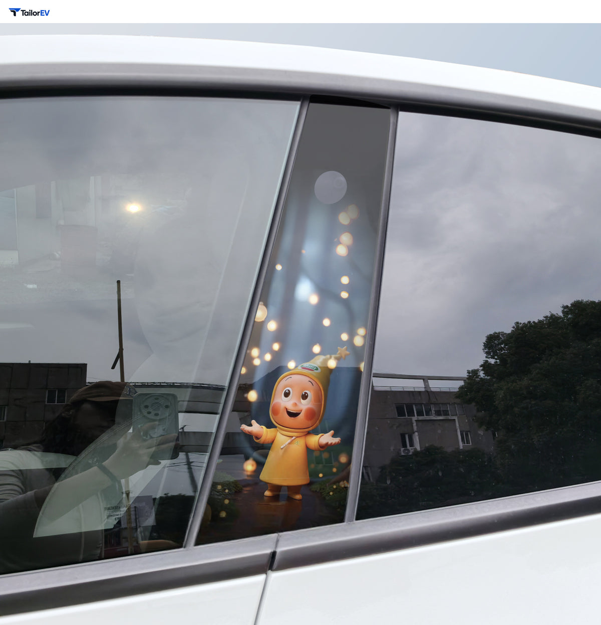 Star Character B-Pillar Decals for Tesla Model 3 & Model Y product photo — photo 5