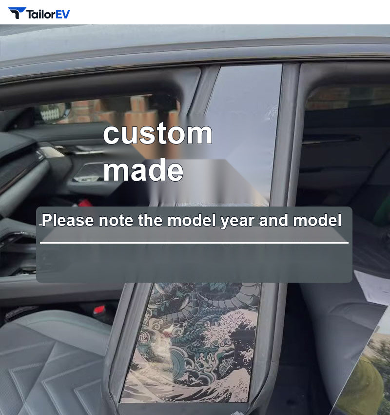 Star Character B-Pillar Decals for Tesla Model 3 & Model Y product photo — photo 7