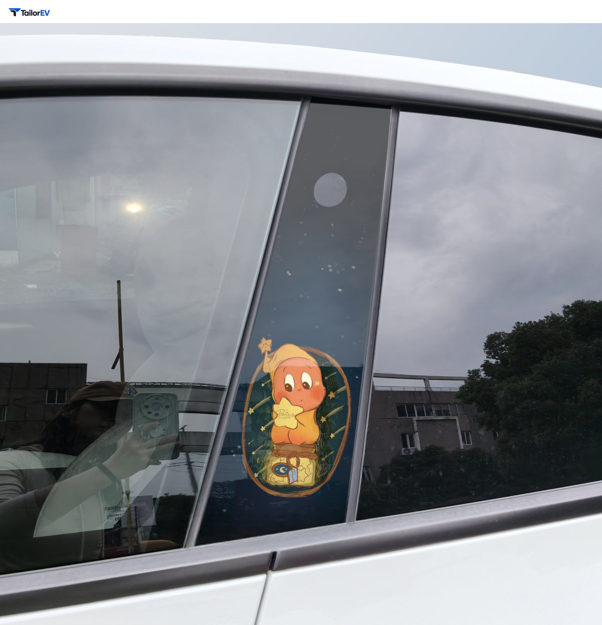 Star Character B-Pillar Decals for Tesla Model 3 & Model Y product photo — photo 9