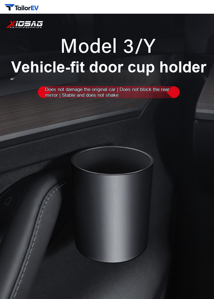 Door Cup Holders for Tesla Model 3, Model Y & Y L product photo — photo 2