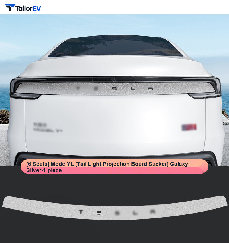 Glitter Rear Light Panel & Handle Decals for Tesla Model Y product photo — photo 7