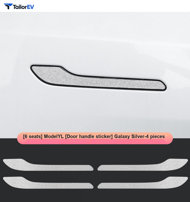 Glitter Rear Light Panel & Handle Decals for Tesla Model Y product photo — photo 8