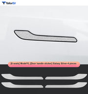 Glitter Rear Light Panel & Handle Decals for Tesla Model Y product photo
