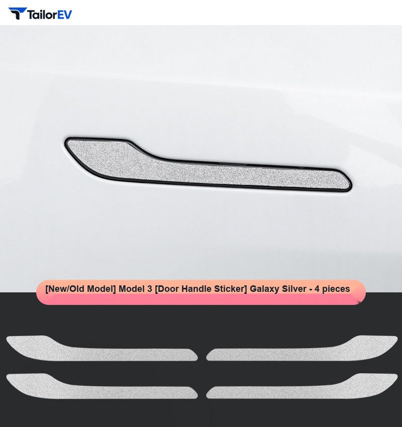 Glitter Rear Light Panel & Handle Decals for Tesla Model Y product photo — photo 9