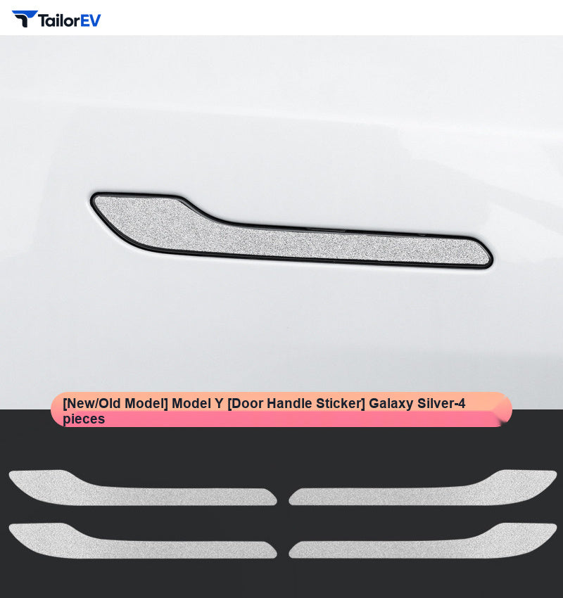 Glitter Rear Light Panel & Handle Decals for Tesla Model Y product photo — photo 10
