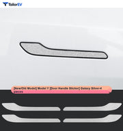 Glitter Rear Light Panel & Handle Decals for Tesla Model Y product photo