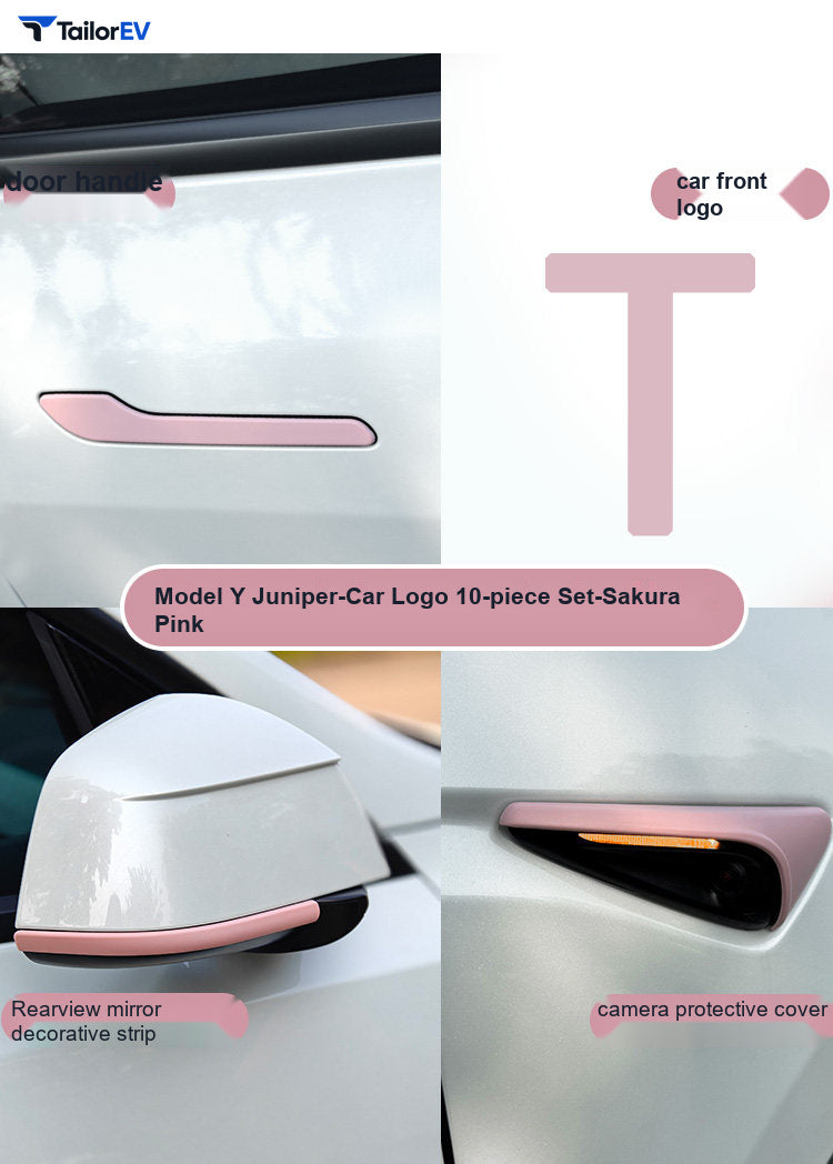 Color Exterior Trim Covers for Tesla Model 3 & Model Y product photo — photo 6