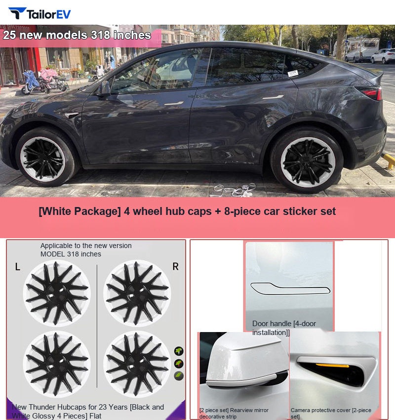 Color Exterior Trim Covers for Tesla Model 3 & Model Y product photo — photo 11