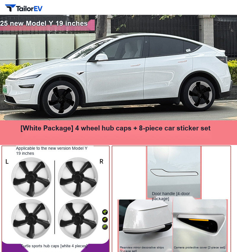 Color Exterior Trim Covers for Tesla Model 3 & Model Y product photo — photo 17