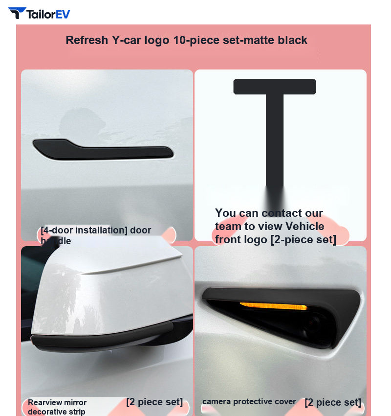 Color Exterior Trim Covers for Tesla Model 3 & Model Y product photo — photo 21
