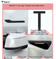 Color Exterior Trim Covers for Tesla Model 3 & Model Y product photo