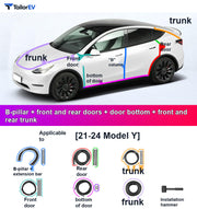 Door Seal Kits & B-Pillar Seals for Tesla Model 3, Y & Y L product photo