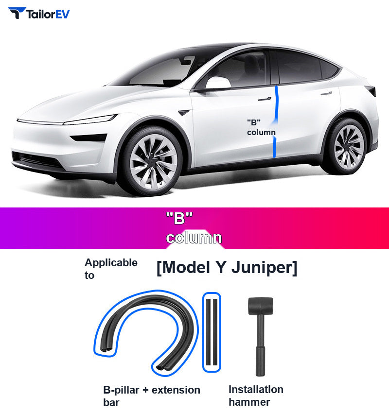 Door Seal Kits & B-Pillar Seals for Tesla Model 3, Y & Y L product photo — photo 14