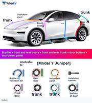 Door Seal Kits & B-Pillar Seals for Tesla Model 3, Y & Y L product photo