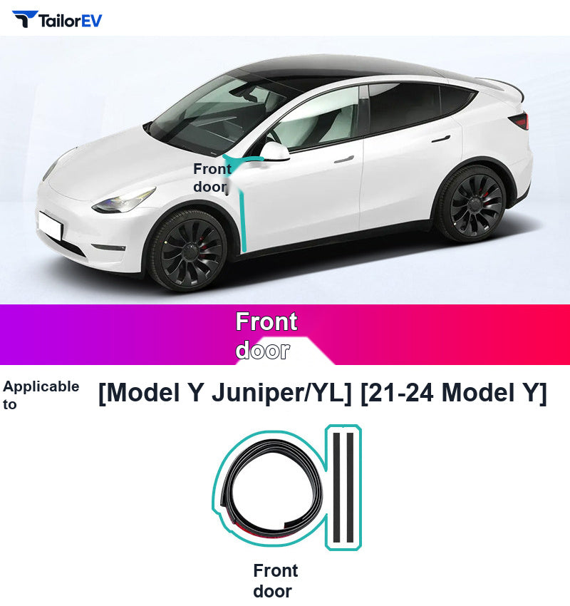 Door Seal Kits & B-Pillar Seals for Tesla Model 3, Y & Y L product photo — photo 33