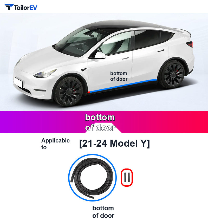 Door Seal Kits & B-Pillar Seals for Tesla Model 3, Y & Y L product photo — photo 35