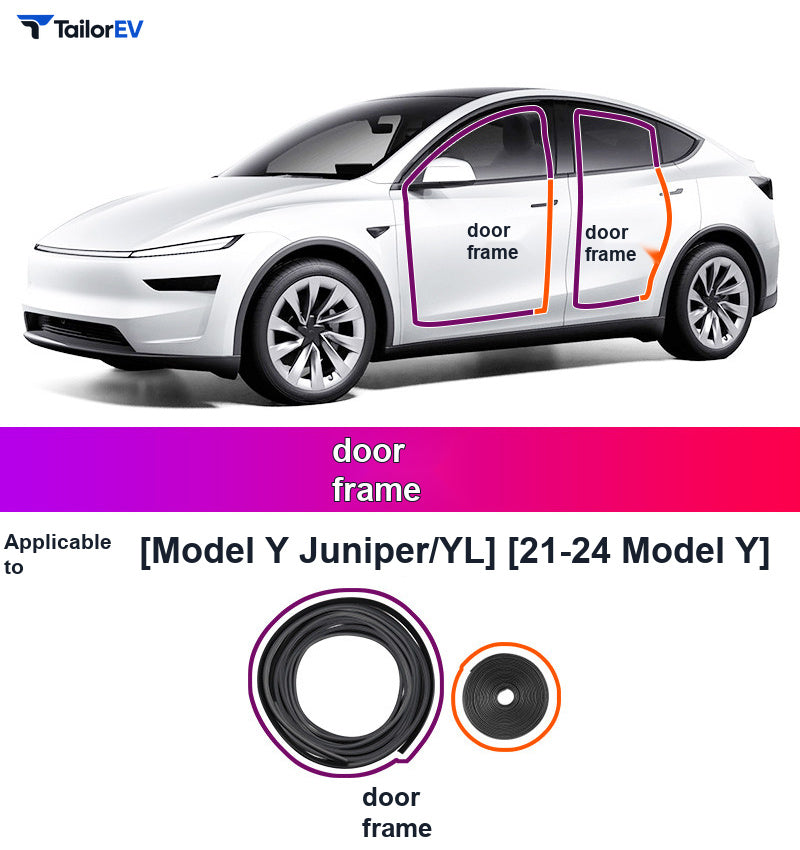 Door Seal Kits & B-Pillar Seals for Tesla Model 3, Y & Y L product photo — photo 42