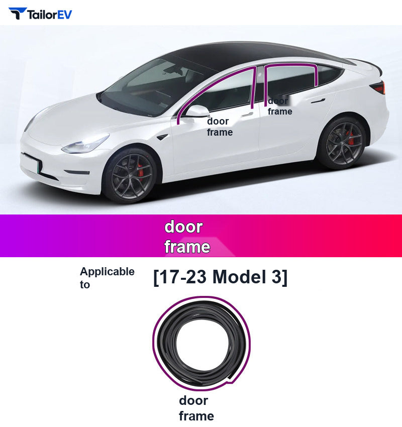 Door Seal Kits & B-Pillar Seals for Tesla Model 3, Y & Y L product photo — photo 44