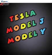 Colorful 3D Acrylic Letter Badges for Tesla Model 3 & Y product photo