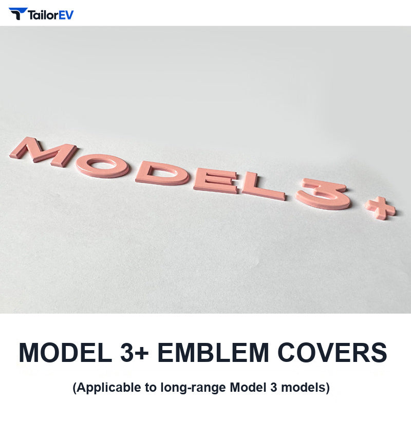 Rear Emblem Letter Covers for Tesla Model 3 & Model Y product photo — photo 3
