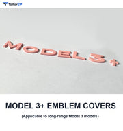Rear Emblem Letter Covers for Tesla Model 3 & Model Y product photo