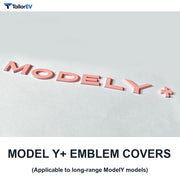 Rear Emblem Letter Covers for Tesla Model 3 & Model Y product photo
