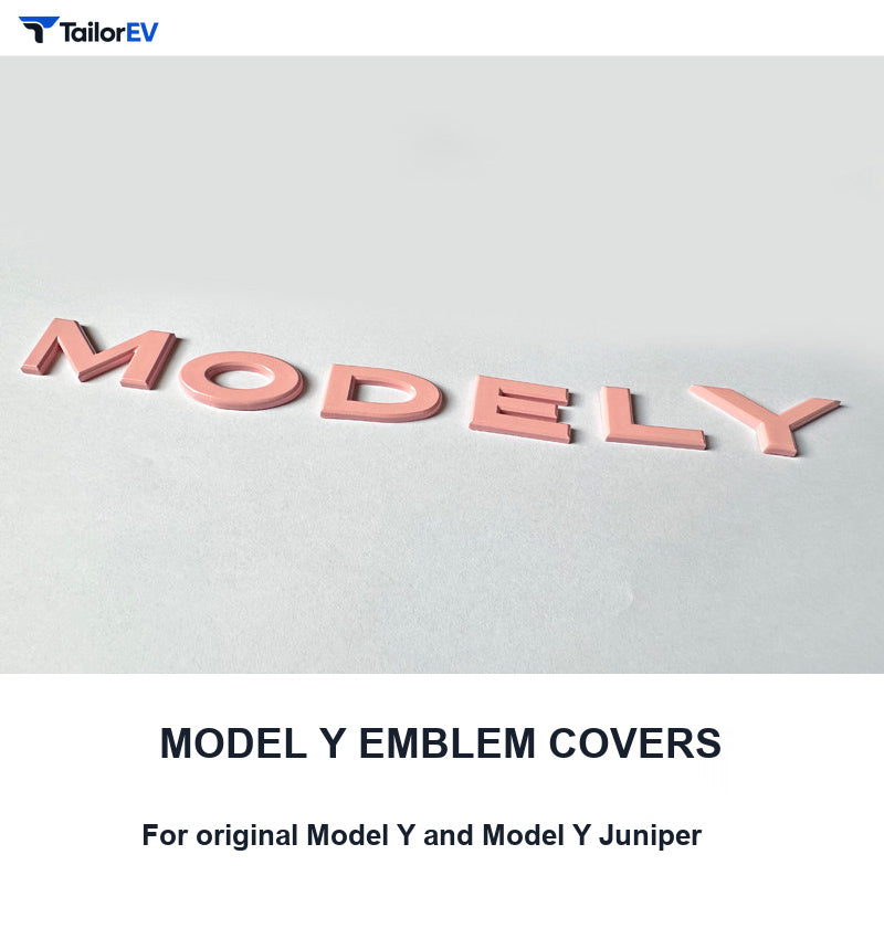 Rear Emblem Letter Covers for Tesla Model 3 & Model Y product photo — photo 7
