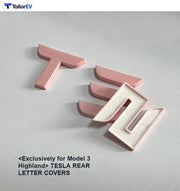 Rear Emblem Letter Covers for Tesla Model 3 & Model Y product photo