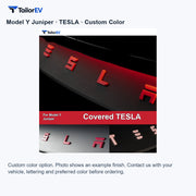 Rear Emblem Letter Covers for Tesla Model 3 & Model Y product photo