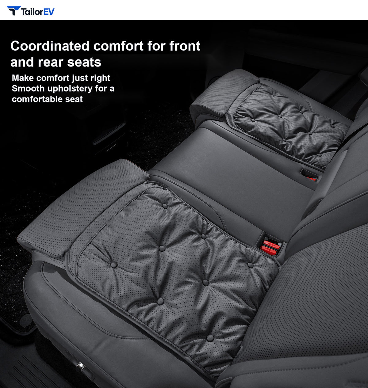 Seat Extension Cushions with Thigh Support for Tesla product photo — photo 6